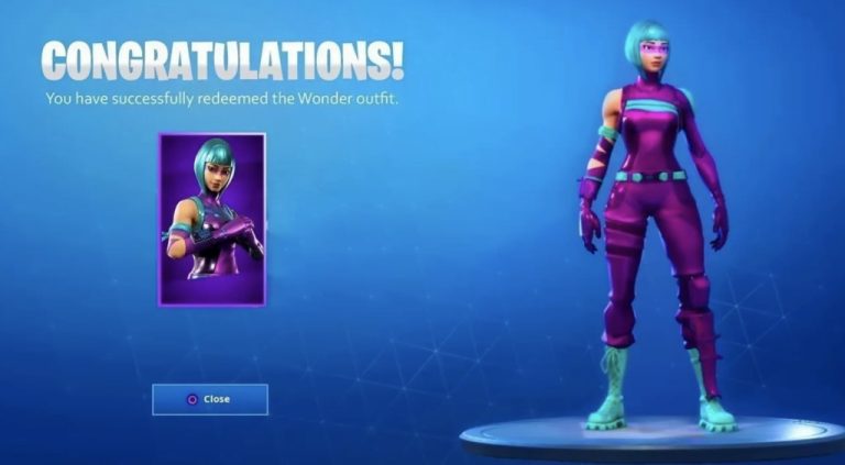 free fortnite skins - wonder redeemed